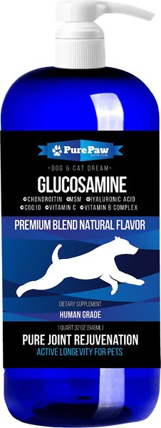 Best Paw Nutrition Premium Dream Glucosamine Joint Support Dog & Cat Liquid Supplement, Natural Unflavored, 32 fl oz slide 1 of 6