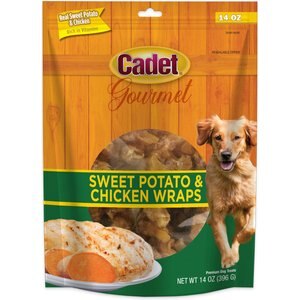 Cadet Gourmet Sweet Potato & Chicken Wrap Dog Treats, 14-oz bag