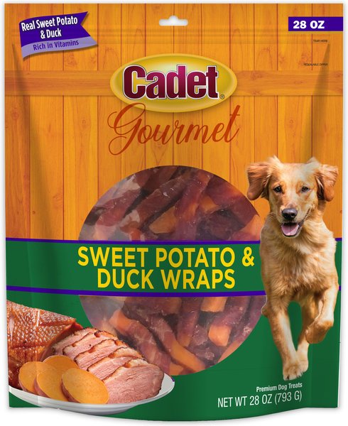 Cadet Premium Gourmet Sweet Potato & Duck Wraps Dog Treats, 28-oz bag slide 1 of 10