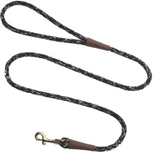 Mendota Products Small Snap Camouflage Rope Dog Leash, Salt & Pepper, 6-ft long, 3/8-in wide
