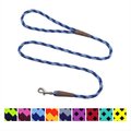 Mendota Products Small Snap Checkered Rope Dog Leash, Sapphire, 6-ft long, 3/8-in wide