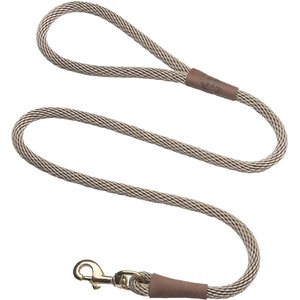 Mendota Products Large Snap Solid Rope Dog Leash, Tan, 4-ft long, 1/2-in wide
