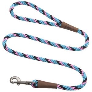 Mendota Products Large Snap Striped Rope Dog Leash, Starbright, 4-ft long, 1/2-in wide