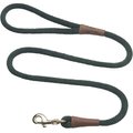 Mendota Products Large Snap Solid Rope Dog Leash, Hunter Green, 6-ft long, 1/2-in wide
