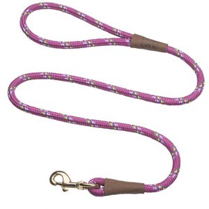 Mendota Products Large Snap Confetti Rope Dog Leash, Raspberry Confetti, 6-ft long, 1/2-in wide