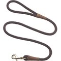 Mendota Products Large Snap Solid Rope Dog Leash, Dark Brown, 6-ft long, 1/2-in wide