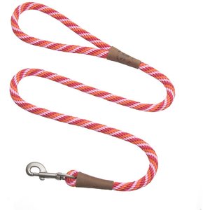 Mendota Products Large Snap Striped Rope Dog Leash, Taffy, 6-ft long, 1/2-in wide
