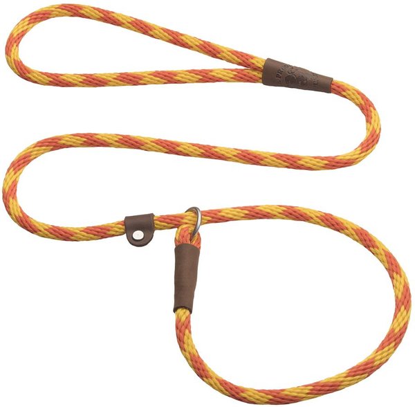 Mendota Products Small Slip Checkered Rope Dog Leash, Amber, 6-ft long, 3/8-in wide slide 1 of 1
