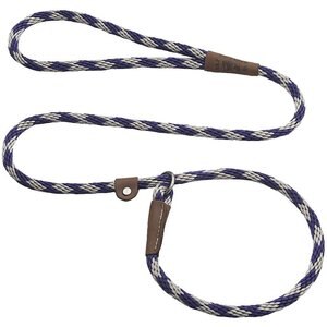 Mendota Products Small Slip Checkered Rope Dog Leash, Amethyst, 6-ft long, 3/8-in wide