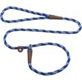 Mendota Products Small Slip Checkered Rope Dog Leash, Sapphire, 6-ft long, 3/8-in wide