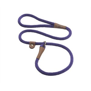Mendota Products Large Slip Solid Rope Dog Leash, Purple, 6-ft long, 1/2-in wide