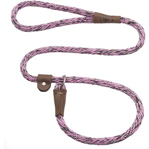 Mendota Products Large Slip Camouflage Rope Dog Leash, Pink Camo, 6-ft long, 1/2-in wide