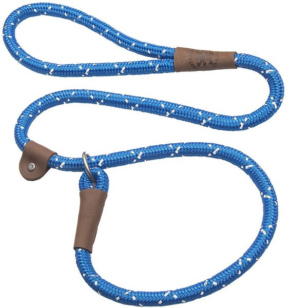 Mendota Products Large Slip Confetti Rope Dog Leash, Night Viz Blue, 6-ft long, 1/2-in wide slide 1 of 5
