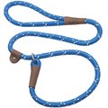 Mendota Products Large Slip Confetti Rope Dog Leash, Night Viz Blue, 6-ft long, 1/2-in wide