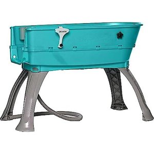 Booster Bath Elevated Dog Bathing and Grooming Center, Large, Teal