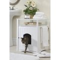Merry Products Washroom Night Stand Multifunctional Litter Pan Cover, White