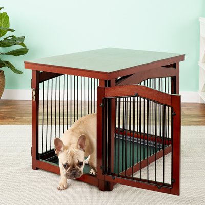 Merry Products 2-in-1 Configurable Single Door Furniture Style Dog Crate & Gate, slide 1 of 1