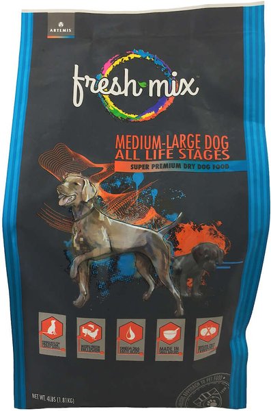 Artemis Fresh Mix Medium/Large All Life Stages Dry Dog Food, 4-lb bag slide 1 of 5