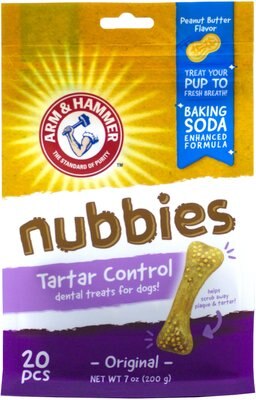 Arm & Hammer Dental Nubbies Tartar Control Peanut Butter Flavored Dental Dog Treats, slide 1 of 1