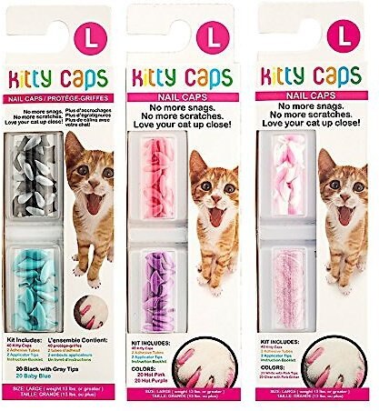 Kitty Caps Cat Nail Caps, Color Varies, 40 count, Large slide 1 of 7