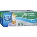 Fresh Step Drawstring Litter Box Liner, 7 count, Large, Scented
