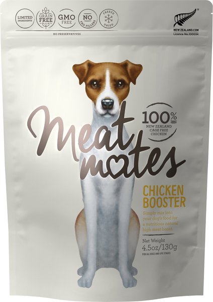 Meat Mates Chicken Booster Freeze-Dried Dog Food Topper, 4.5-oz bag slide 1 of 10