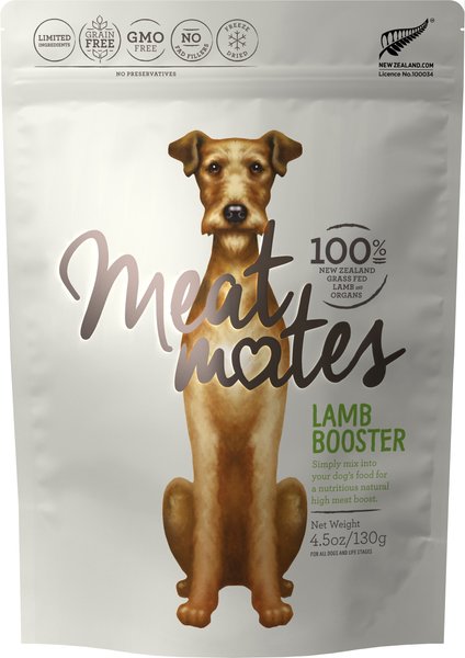 Meat Mates Lamb Booster Freeze-Dried Dog Food Topper, 4.5-oz bag slide 1 of 10