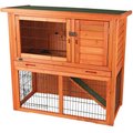 TRIXIE Natura Rabbit Hutch With Sloped Roof, Glazed Pine, Small