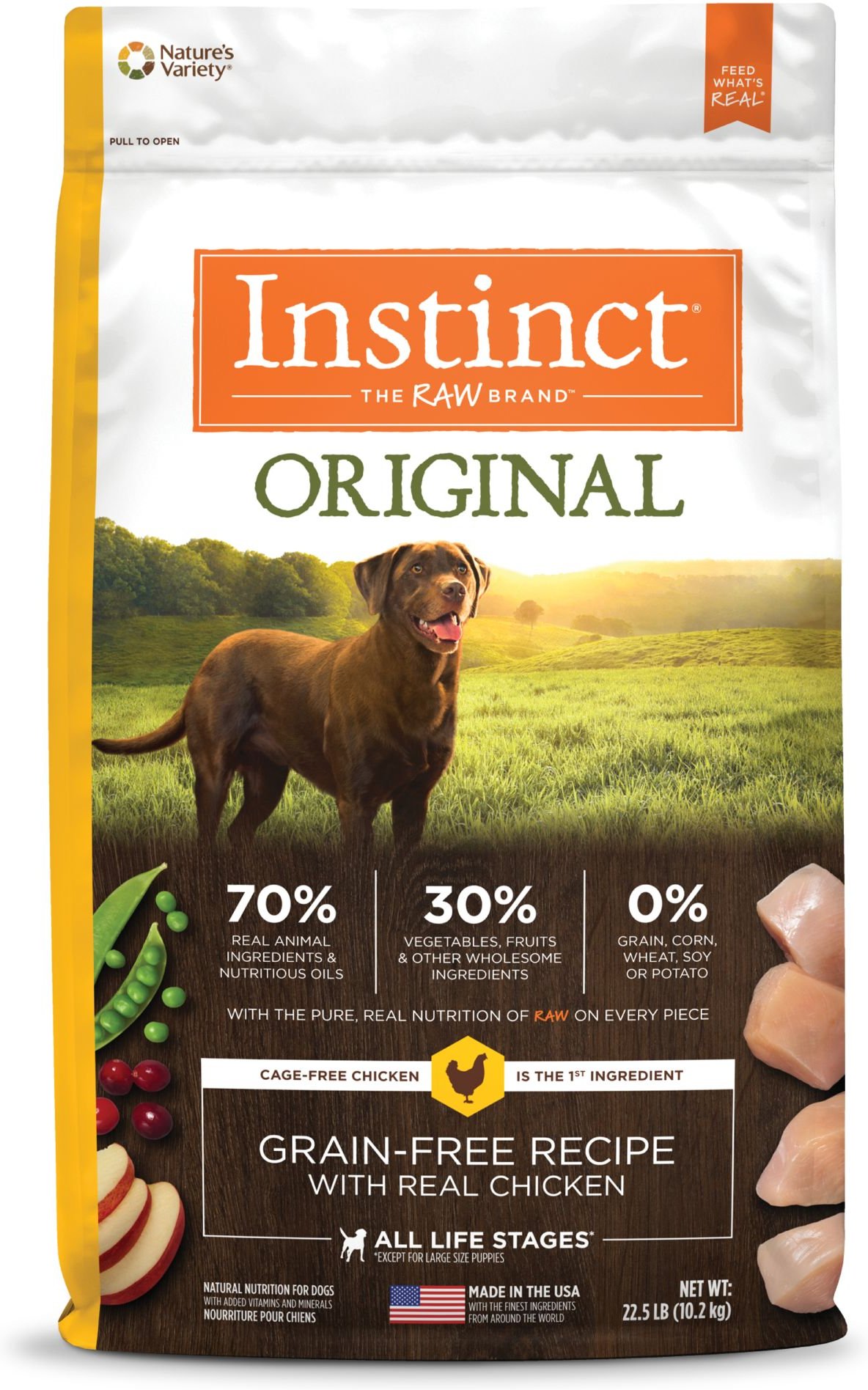 Instinct Original Real Chicken Dry Dog Food for Liver Disease