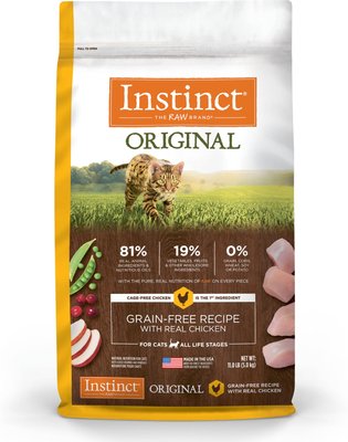 Instinct Original Grain-Free Recipe with Real Chicken Freeze-Dried Raw Coated Dry Cat Food, slide 1 of 1