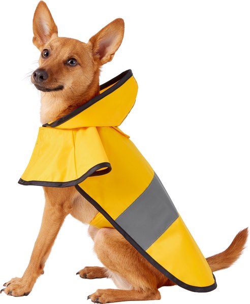 Frisco Rainy Days Dog Raincoat, Small, Yellow slide 1 of 9