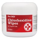 Pet MD Chlorhexidine Antiseptic Wipes for Dogs & Cats, 50 count