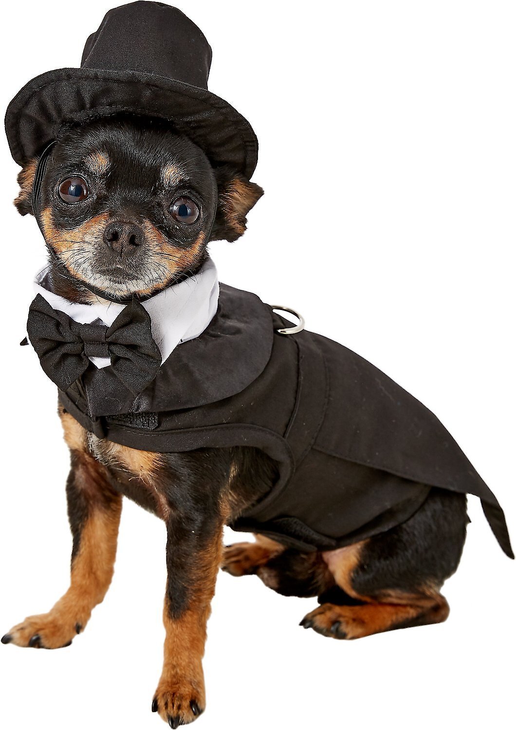 Doggie Design Dog Tuxedo with Matching Hat & Collar, X