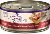 Wellness CORE Signature Selects Flaked Skipjack Tuna & Wild Salmon Entree in Broth Grain-Free Canned Cat...