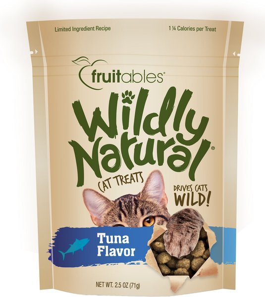 Fruitables Wildly Natural Tuna Flavor Cat Treats, 2.5-oz bag slide 1 of 3