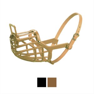 OmniPet Italian Basket Dog Muzzle, Tan, Size 4