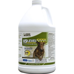 Liquid Health Pets K9 Level 5000 Glucosamine Dog Supplement, 128-oz bottle