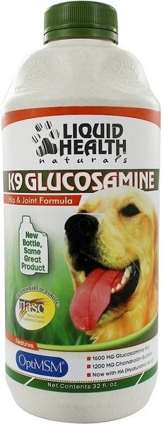 Liquid Health Pets Original K9 Glucosamine Dog Supplement, 32-oz bottle slide 1 of 2