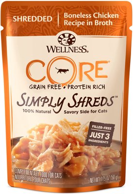 Wellness CORE Simply Shreds Grain-Free Boneless Chicken Wet Cat Food Topper, slide 1 of 1