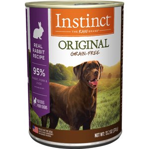 Instinct Original Grain-Free Real Rabbit Recipe Natural Wet Canned Dog Food, 13.2-oz, case of 6