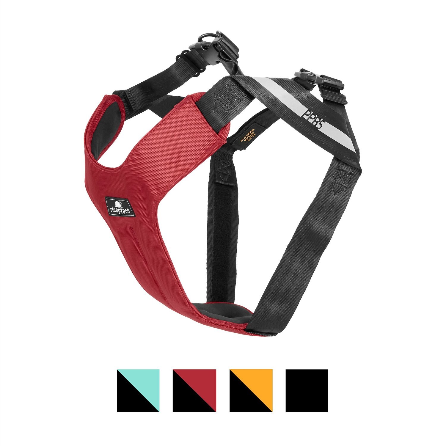 Sleepypod ClickIt TERRAIN Dog Safety Harness M, Strawberry Red Safest Crash-Tested Car Harness
