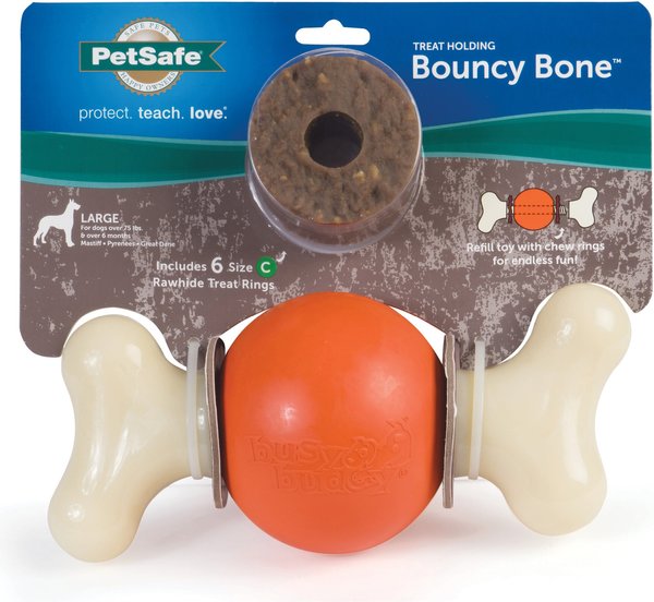 PetSafe Sportsmen Bouncy Bone Treat Dispensing Tough Dog Chew Toy, Large slide 1 of 11
