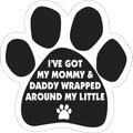 Magnetic Pedigrees "Wrapped Around My Little (Paw Print)" Paw Magnet