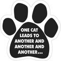 Magnetic Pedigrees "One Cat Leads To Another…" Paw Magnet