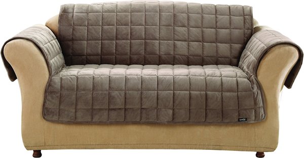 Sure Fit Deluxe Loveseat Cover, Sable slide 1 of 9