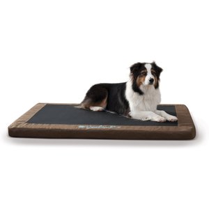 K&H Pet Products Comfy N' Dry Orthopedic Pillow Dog Bed, Chocolate, Large