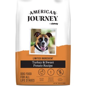 American Journey Limited Ingredient Turkey & Sweet Potato Recipe Grain-Free Dry Dog Food, 12-lb