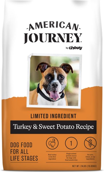 American Journey Limited Ingredient Turkey & Sweet Potato Recipe Grain-Free Dry Dog Food, 24-lb slide 1 of 10