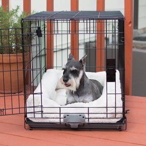 K&H Pet Products Deluxe Bolster Dog Crate Pad, Natural, Medium