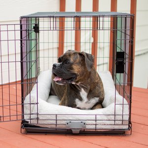 K&H Pet Products Deluxe Bolster Dog Crate Pad, Natural, X-Large